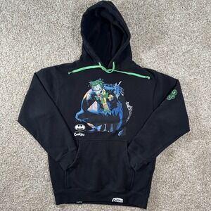 Cookies Official Size S Batman The Joker Long Sleeve Green Drawstring Hoodie